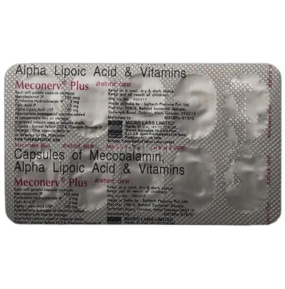 meconerv plus capsule 10's